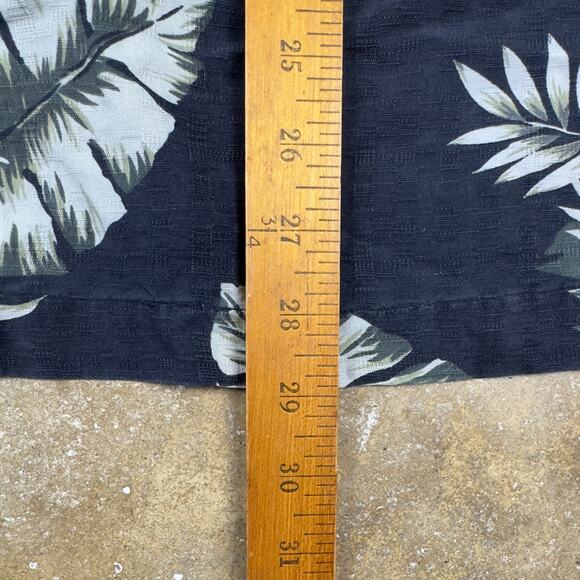 Summa‎ Silk Hawaiian Shirt Men’s XL Black Floral Aloha Camp Button Up Y2K - Picture 6 of 7